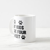 Mijn Kinderen hebben vier Feet Koffiemok (Voorkant links)