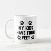 Mijn Kinderen hebben vier Feet Koffiemok (Links)