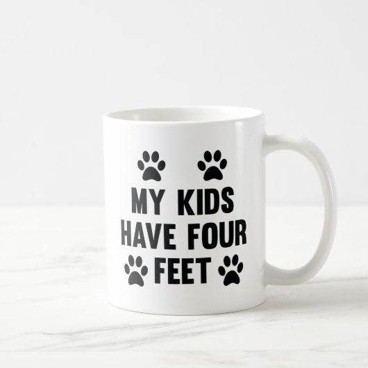 Mijn Kinderen hebben vier Feet Koffiemok (Rechts)