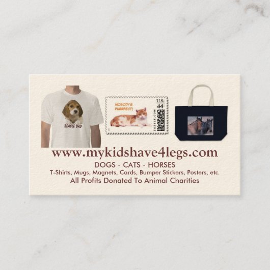 Mijn Kinderen hebben vier nieuwe Visitekaartjes (Voorkant)