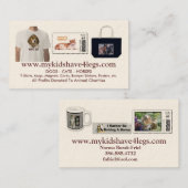 Mijn Kinderen hebben vier nieuwe Visitekaartjes (Voorkant / Achterkant)