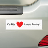 Mijn kinderen houden van thuiskiezen! bumpersticker (Op auto)