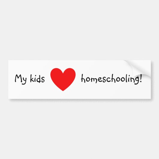 Mijn kinderen houden van thuiskiezen! bumpersticker (Voorkant)