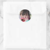 mijn kinderen ronde sticker (Tas)