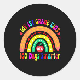 Mijn Kinderen van de eerste graad zijn 100 dagen s Ronde Sticker