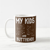 Mijn Kinderen zijn Buttheads Goat Mam Farmer Funny Koffiemok (Links)