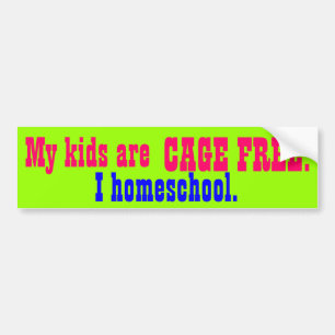 Mijn kinderen zijn CAGE FREE. Bumpersticker