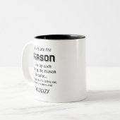 Mijn Kinderen zijn de reden waarom ik de rest van  Tweekleurige Koffiemok (Voorkant links)