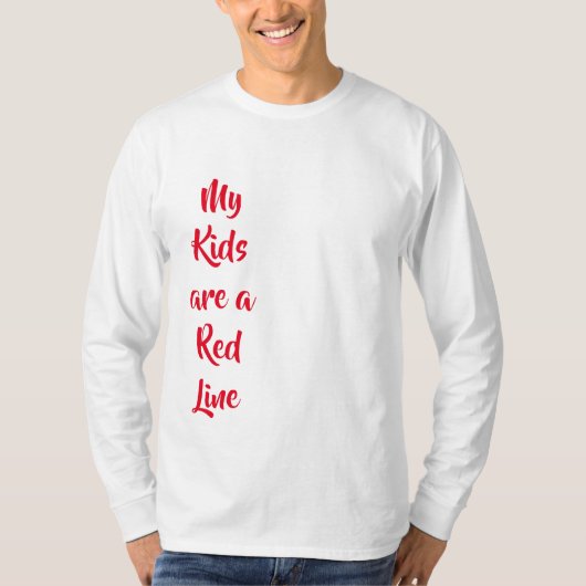 Mijn Kinderen zijn een Red Line T-shirt (Voorkant)