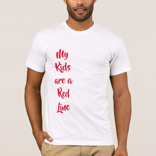Mijn Kinderen zijn een Red Line T-shirt (Voorkant)