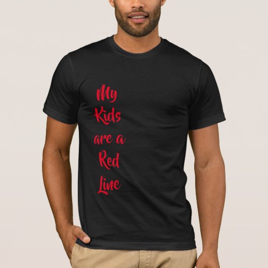 Mijn Kinderen zijn een Red Line T-shirt (Voorkant)