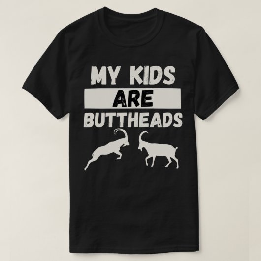 Mijn Kinderen zijn geiten grappige geitenmam en ge T-shirt (Design voorkant)