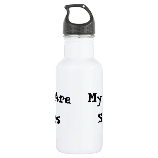 Mijn kinderen zijn suikerzweren waterfles  (Achterkant)