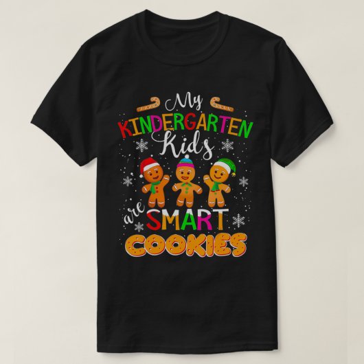 Mijn Kindergarten Kinderen zijn Smart Cookies Kers T-shirt (Design voorkant)