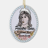 Mijn kinderverpleegster keramisch ornament (Rechts)