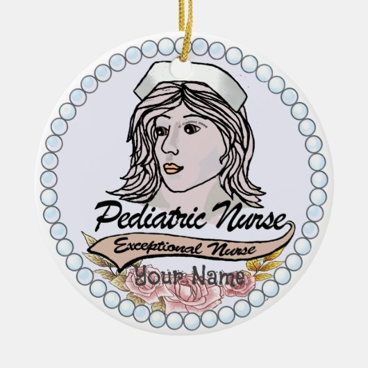 Mijn kinderverpleegster keramisch ornament (Voorkant)