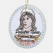 Mijn kinderverpleegster keramisch ornament (Links)
