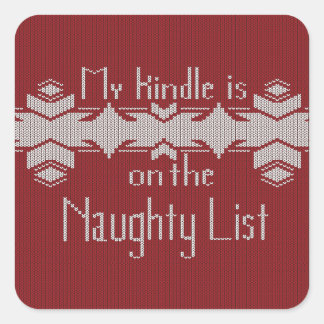 Mijn Kindle staat op de stoute lijst sticker