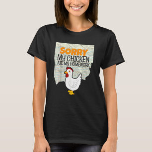 Mijn Kip Ate Mijn Homework Kinder Leerschool T-shirt