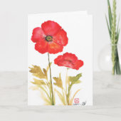 Mijn klaprozen kaart (Voorkant)