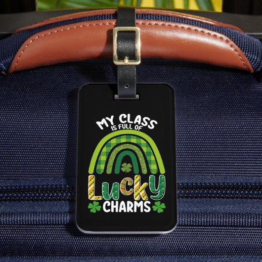 Mijn klas is vol geluk met Sint Patrick's Day Bagagelabel (Voorkant Insitu 2)