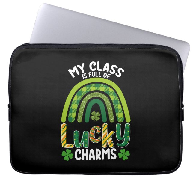 Mijn klas is vol geluk met Sint Patrick's Day Laptop Sleeve (Voorkant)