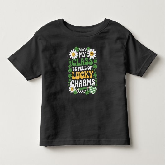 Mijn klas is vol Lucky Charms St. Patrick's Day Kinder Shirts (Voorkant)
