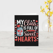 Mijn Klas Is Vol Met Lieve Harten Juf Valentijnsda Kaart (Gele Bloem)