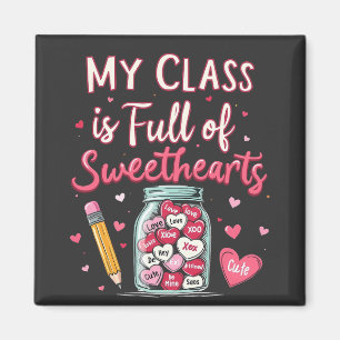 Mijn klas is vol met lieve Valentijnse leraar Magneet