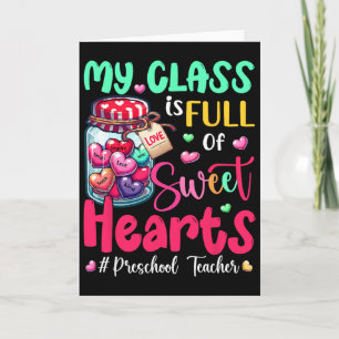 Mijn klas is vol met lieverdjes peuters juf Val Kaart