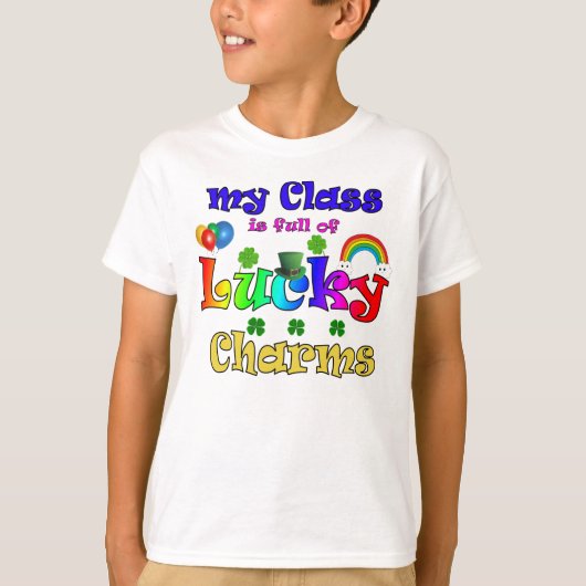 Mijn klas zit vol geluk t-shirt (Voorkant)