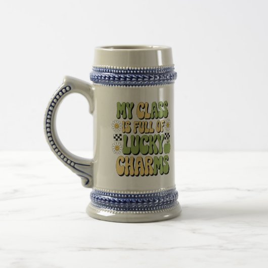 Mijn klas zit vol Lucky Charms Patricks leraar Bierpul (Links)