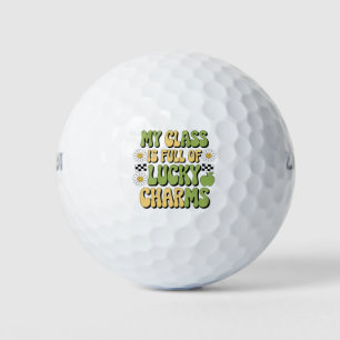 Mijn klas zit vol Lucky Charms Patricks leraar Golfballen