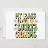 Mijn klas zit vol Lucky Charms Patricks leraar Kaart (Voorkant)