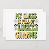 Mijn klas zit vol Lucky Charms Patricks leraar Kaart (Voorkant / Achterkant)