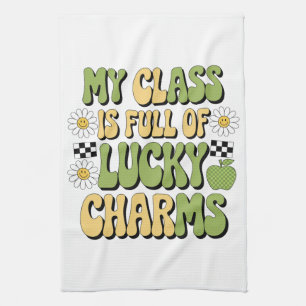 Mijn klas zit vol Lucky Charms Patricks leraar Theedoek