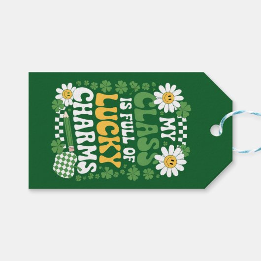 Mijn klas zit vol Lucky Charms St. Patrick's Day Cadeaulabel (Voorkant (Horizontaal))