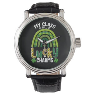 Mijn klas zit vol Lucky Charms St. Patrick's Day Horloge