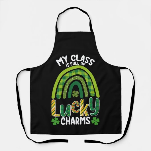 Mijn klas zit vol Lucky Charms St. Patrick's Day Schort (Voorkant)
