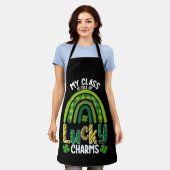 Mijn klas zit vol Lucky Charms St. Patrick's Day Schort (Gedragen)