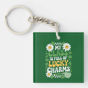 Mijn klas zit vol Lucky Charms St. Patrick's Day Sleutelhanger
