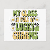 Mijn klas zit vol met Lucky Charms Patrick's Teach Briefkaart (Voorkant)