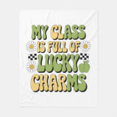 Mijn klas zit vol met Lucky Charms Patrick's Teach Fleece Deken (Voorkant)