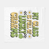 Mijn klas zit vol met Lucky Charms Patrick's Teach Fleece Deken (Voorkant (Horizontaal))