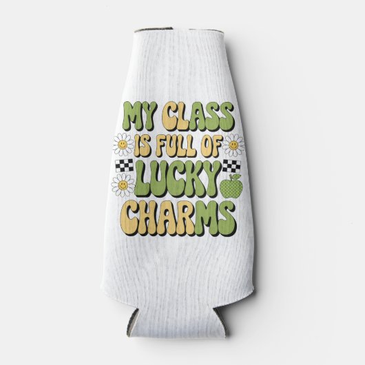 Mijn klas zit vol met Lucky Charms Patrick's Teach Flesjeskoeler (Voorkant)