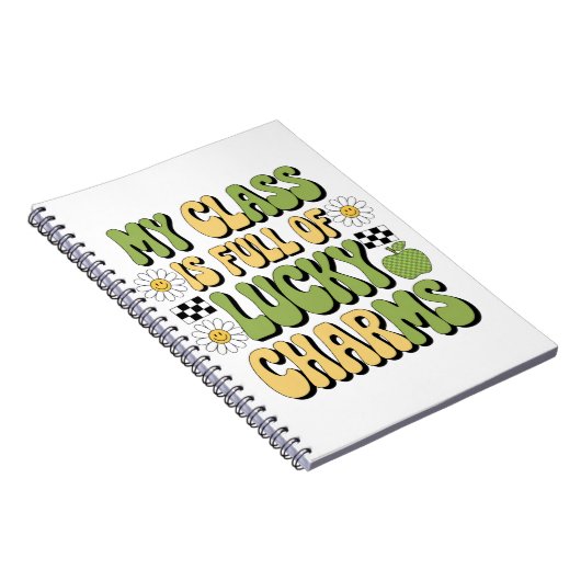 Mijn klas zit vol met Lucky Charms Patrick's Teach Notitieboek (Rechterzijde)