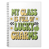 Mijn klas zit vol met Lucky Charms Patrick's Teach Notitieboek (Voorkant)
