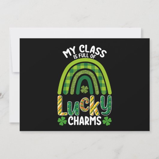 Mijn klas zit vol met Lucky Charms St. Patrick's D Kaart (Voorkant)