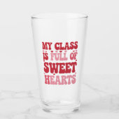 Mijn klas zit vol met schatjes Valentijnsdag  Glas (Voorkant)