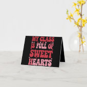 Mijn klas zit vol met schatjes Valentijnsdag  Kaart (Gele Bloem)